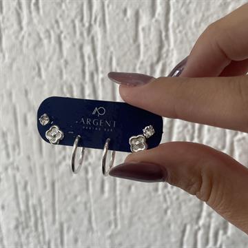 TRIO TREVO, ARGOLA E PONTO DE LUZ