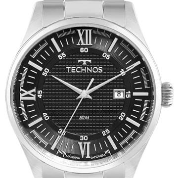 RELOGIO ANALOGICO METAL E PULSEIRA AÇO TECHNOS DCRE 2408701