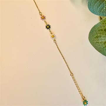 PULSEIRA INFANTIL MARGARIDAS COLORIDAS