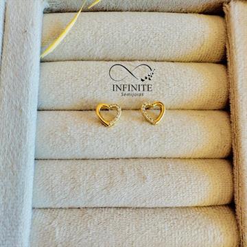 BRINCO CORAÇÃO CRAVEJADO VAZADO