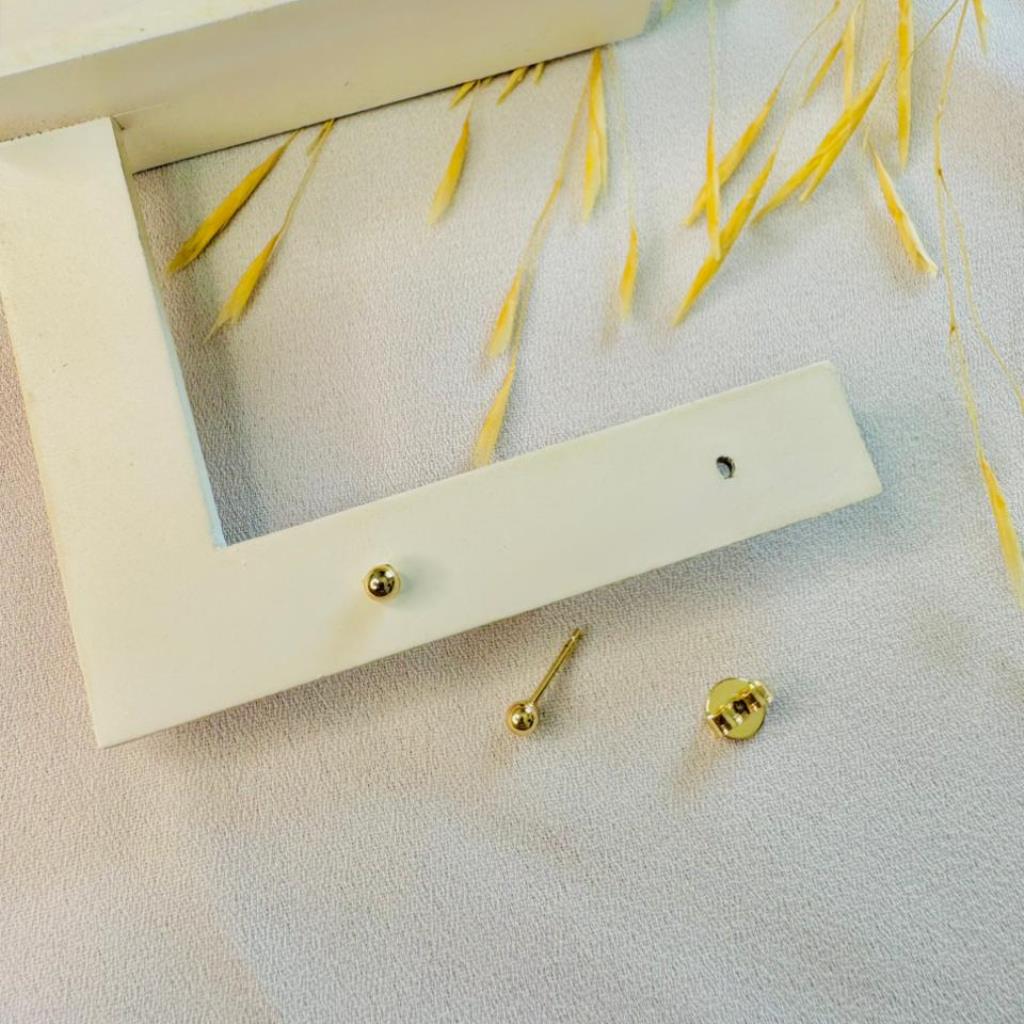 BRINCO BOLINHA LISA 3 MILIM INFANTIL OU ADULTO