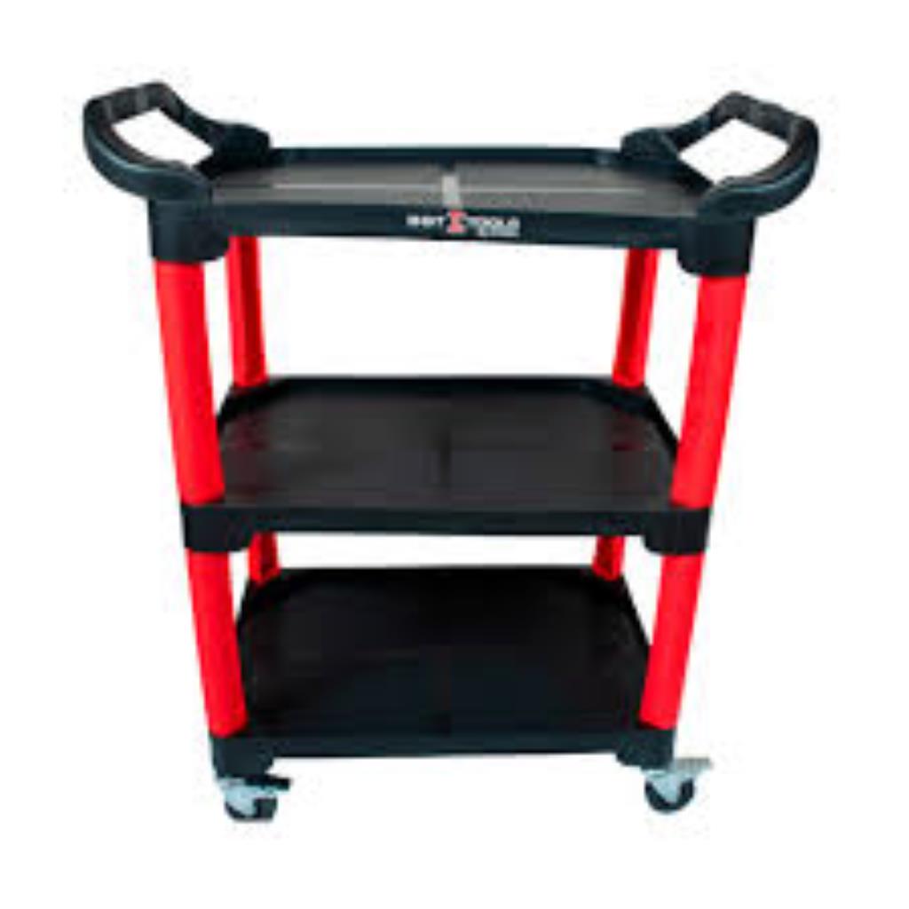 Carrinho 360° 3 Bandejas Vermelho Sigma Tools