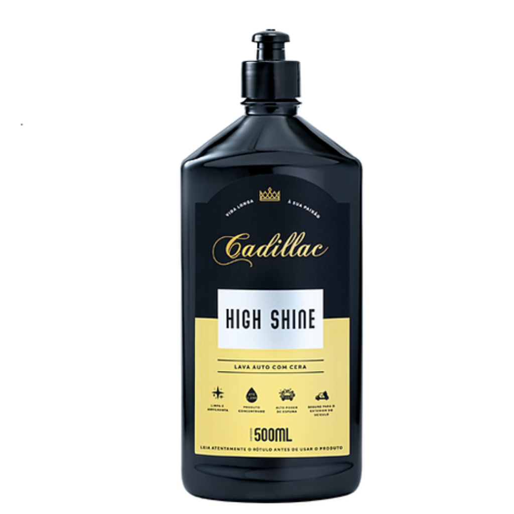 Shampoo Lava Auto Com Cera Hign Shine Cadillac 500ML