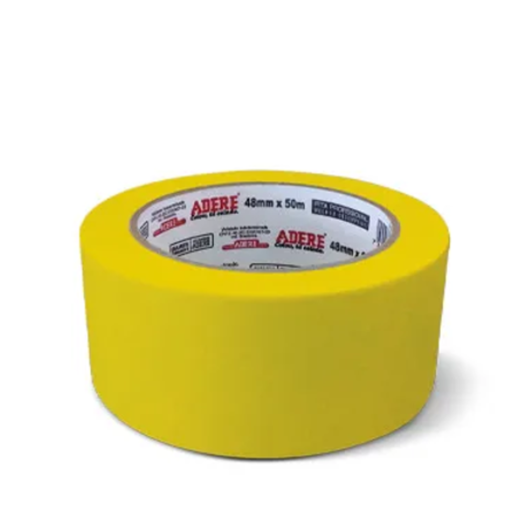 FITA CREPE AUTOMOTIVA AMARELA ADERE A128RA 48X40mm