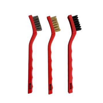 Kit 3 Escovas: Aço Inox - Latão - Nylon Sigma