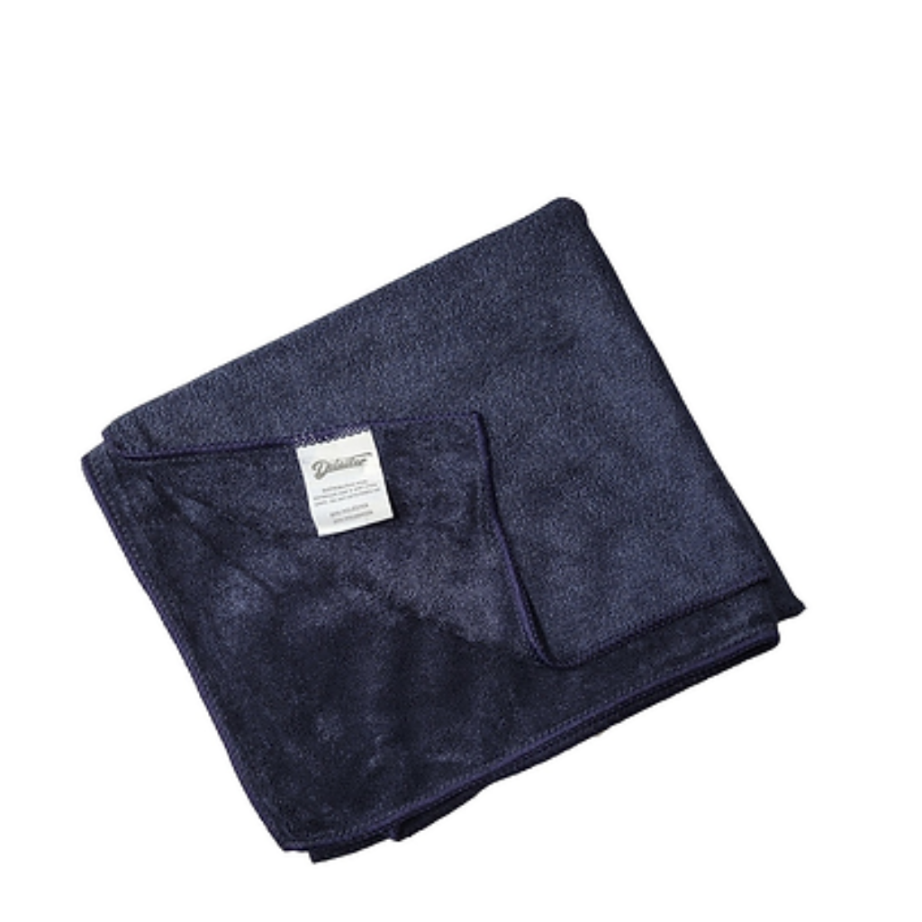 Toalha De Secagem Microfibra Preta/Azul 47x87cm Mandala