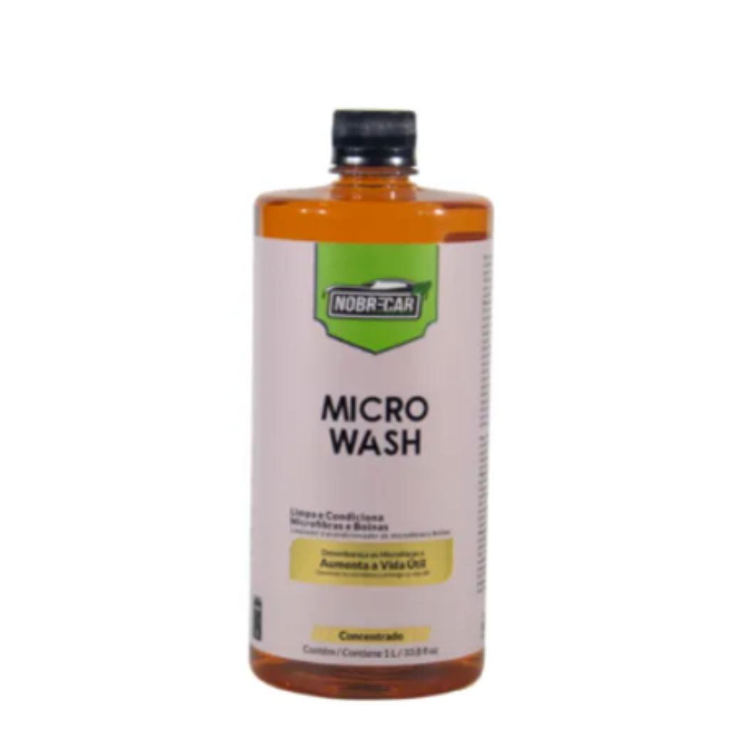 Limpador e Condicionador de Microfibras Micro Wash Nobrecar 1L