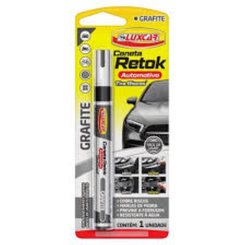 Caneta Retok Automotivo Grafite Luxcar