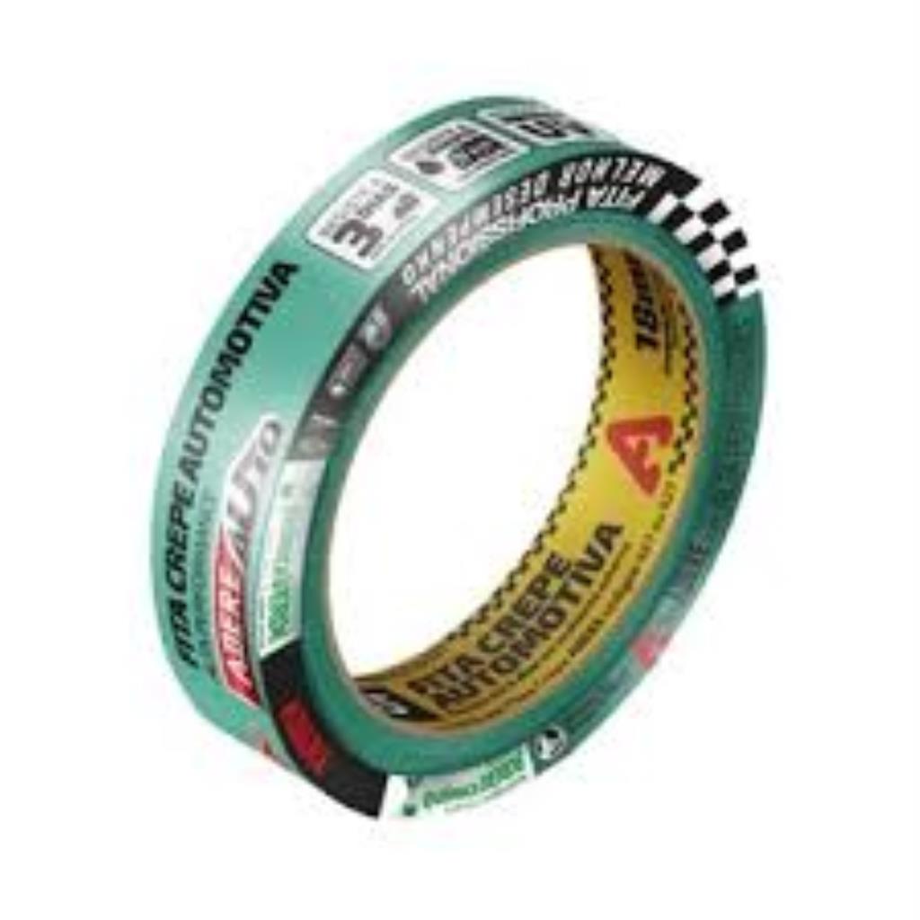 Fita Crepe Adere Auta Resistencia Automotiva Verde 525/S 18mm x 50m