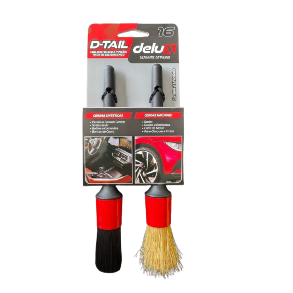 Conjunto de Pinceis Detalhamento 2 Und N° 16 Delux