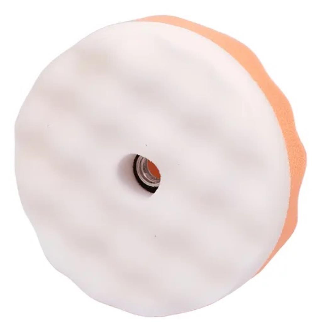 Boina de Espuma Mista Dupla Face Laranja/Branca (Corte/Refino) Renove 6