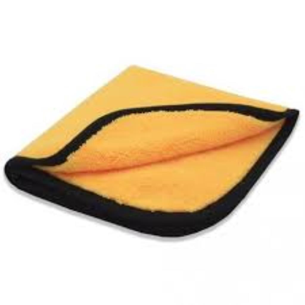 Flanela Microfibra Borda Preta 40X60 380gsm Detailer