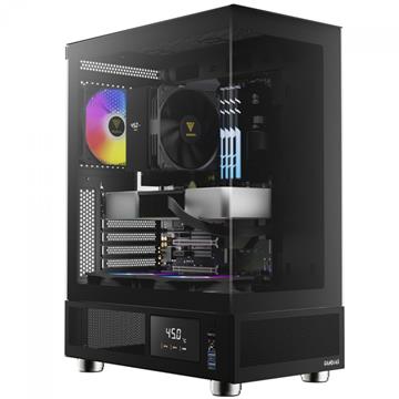 GABINETE GAMER GAMDIAS ATLAS E1 PRETO COM 3 FAN