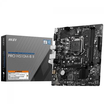 PLACA MAE MSI PRO H510M-B II - CHIPSET H470 - INTEL 1200 - SOMENTE 10 GER - DDR4 - MATX - M.2 -VGA/HDMI