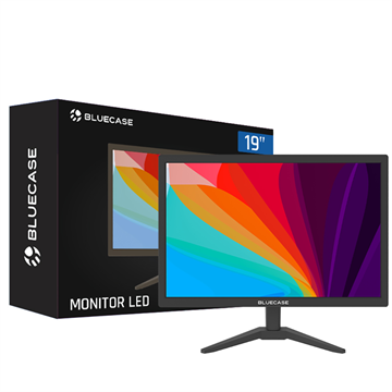 MONITOR 19" PRETO LED BM19D5HVW BLUECASE - 75HZ / WIDESCREEN 16:9 / WXGA+ / HDMI / VGA / VESA