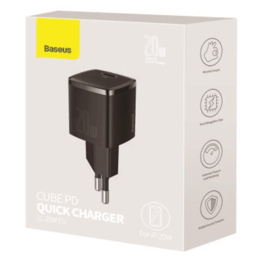 BASEUS FONTE 20W TIPO C PRETO