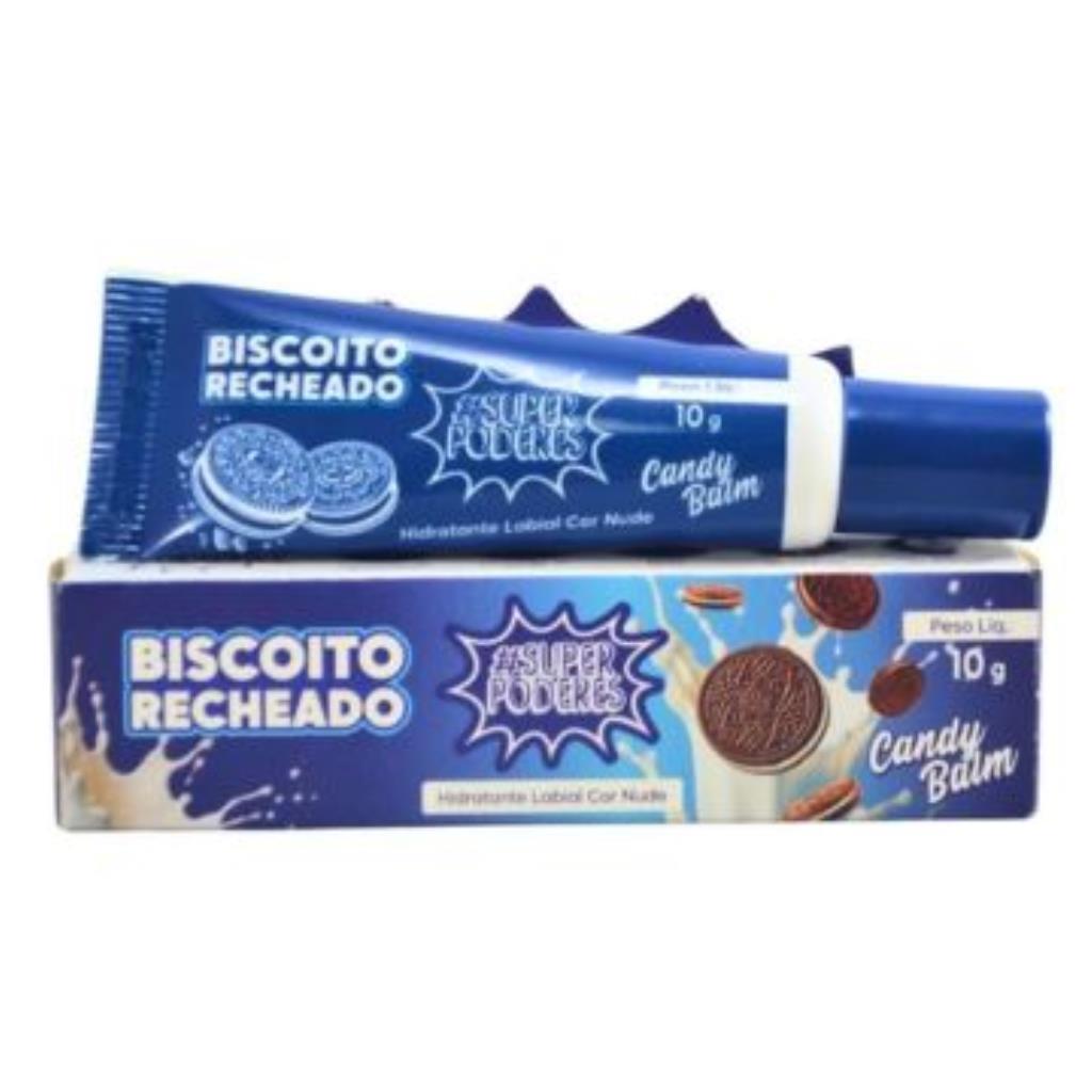 HIDRATANTE LABIAL COR NUDE CANDY BALM BISCOITO RECHEADO #SUPERPODERES 10G