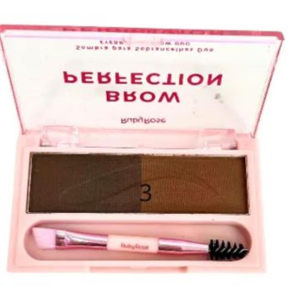 DUO DE SOMBRAS PARA SOBRANCELHAS BROW PERFECTION COR 05 E 06 RUBY ROSE 4G