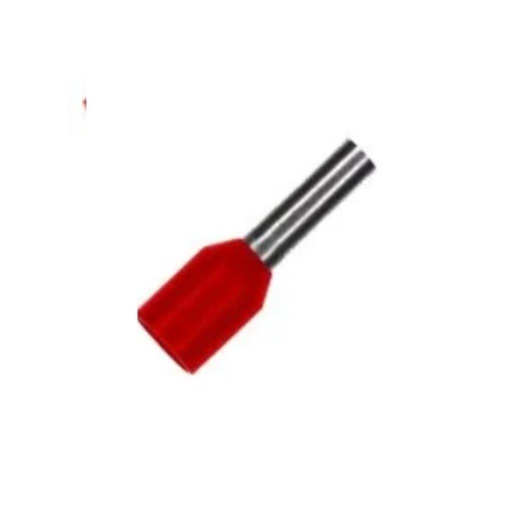 PZCY-E1008-RED - Terminal Ilhos pre-isolado 1mm² condutor 08mm vermelho - PENZEL 100 unidades