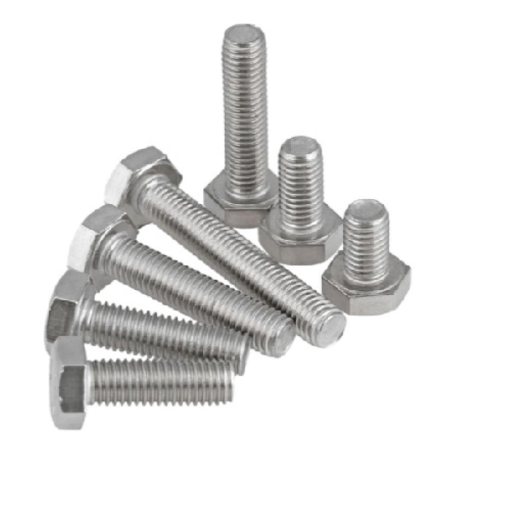 Parafuso sextavado de ferro rosca inteira M8-1,25 x 30 Ma Zincado