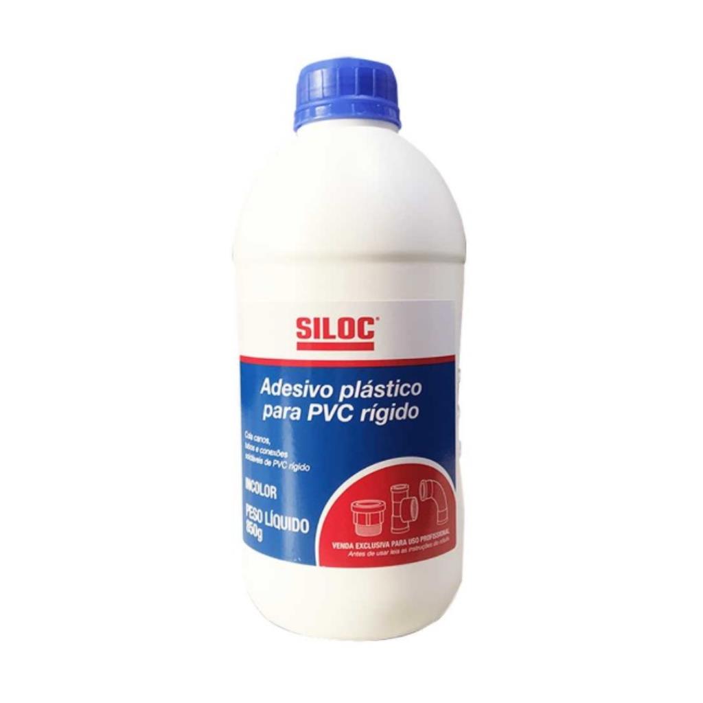 Adesivo plástico para PVC rígido incolor 850gr - SILOC
