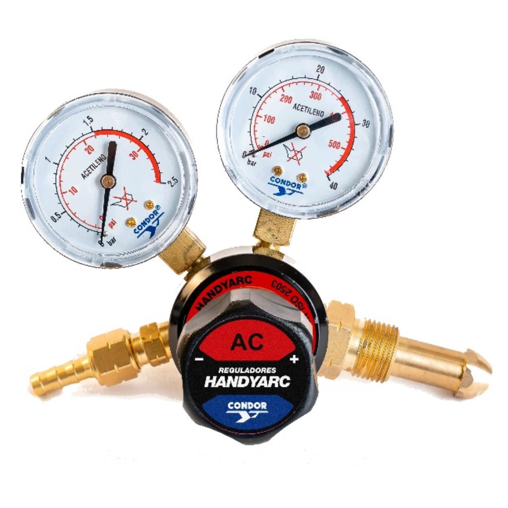 Regulador de Pressão HandyGas 1,5 Acetileno Para Cilindro CONDOR