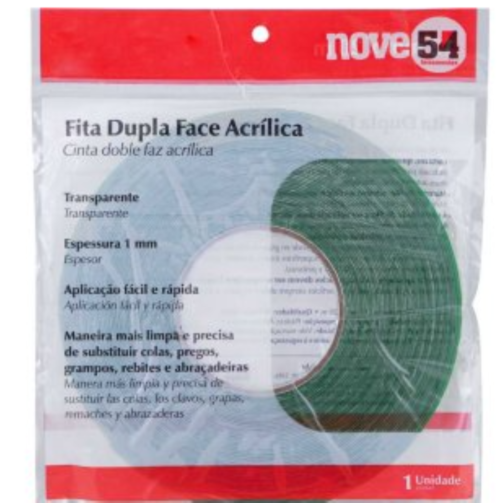 FITA DUPLA FACE ACRILICA 19MMX20M