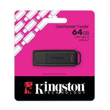 Pen Drive Kinsgton DataTraveler Exodia 64Gb USB 3.2 - DTXG2/64GB