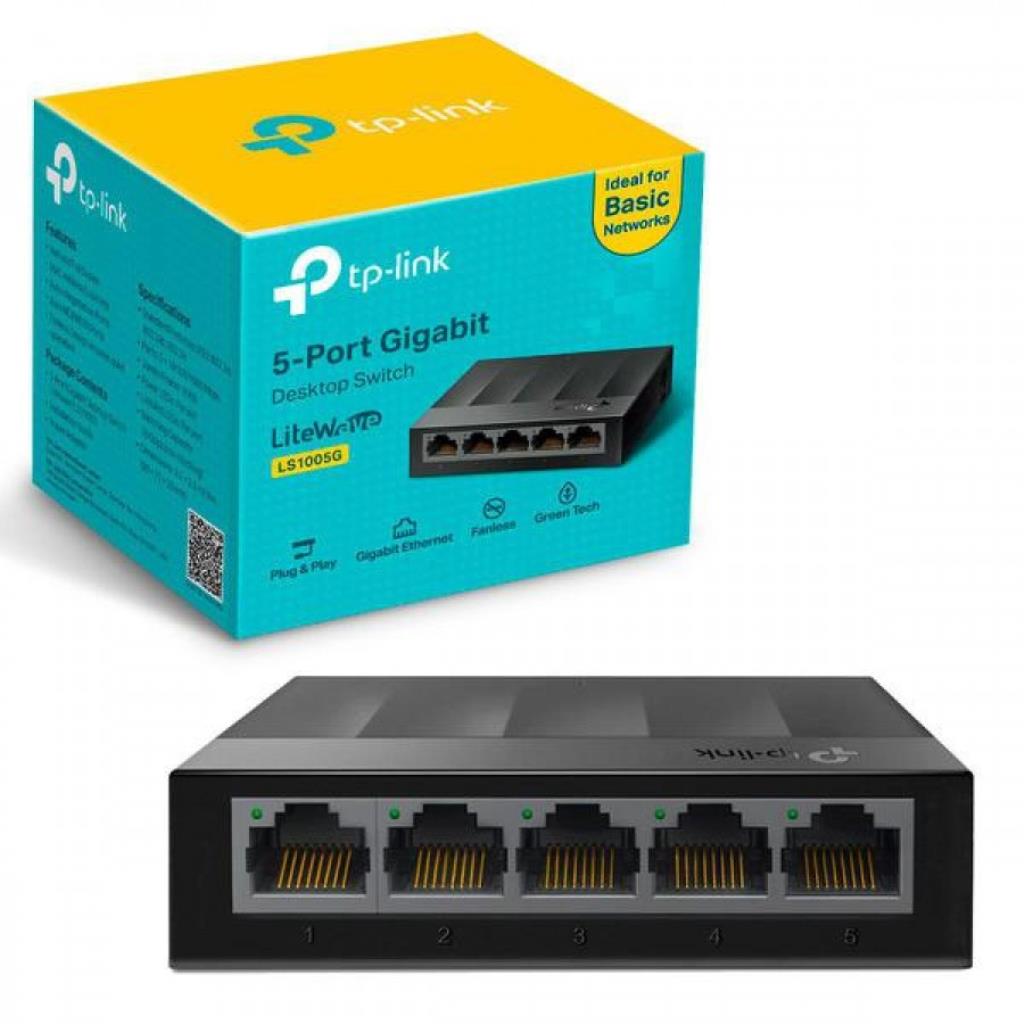 Switch 5 Portas Gigabit TP-Link LS1005G