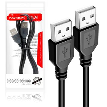 Cabo USB A Macho para USB A Macho com 1.5 Metros - KAP-UU-1.5M Kapbom