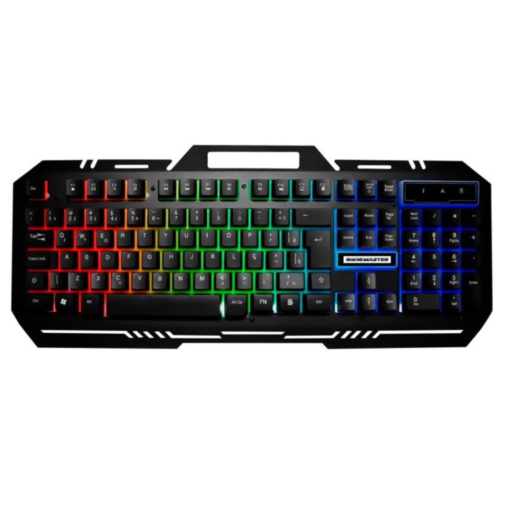 Teclado K-Mex Gamer KM-M712 Fusion Color Preto