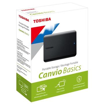 HD Externa 1Tb Canvio Basics Toshiba Preto USB 3.0 HDTB510XK3AA