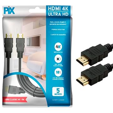 Cabo HDMI PIX 2.0 Ultra HD 4K 5m 018-2225