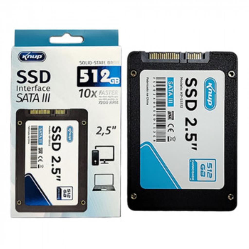 SSD Knup 512GB SATA III 6Gb/s, Formato 2,5" - KP-SS512