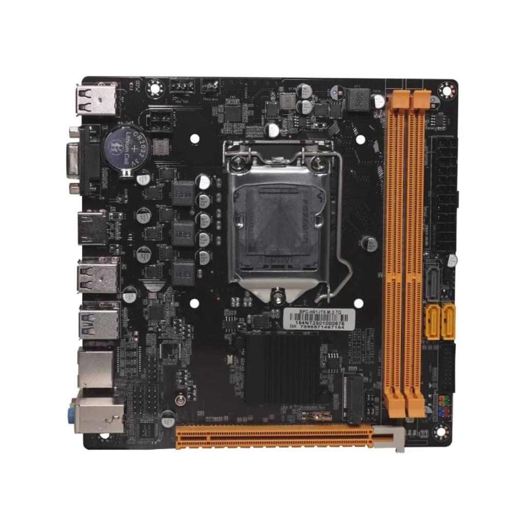 Placa Mãe (Intel) Desktop BrazilPC 1155 DDR3 BPC-H61C-ITX-M.2-G 2° e 3° Geração