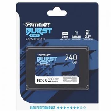 SSD Patriot Burst 240Gb 2,5" Sata 3 - PBE240GS25SSDR