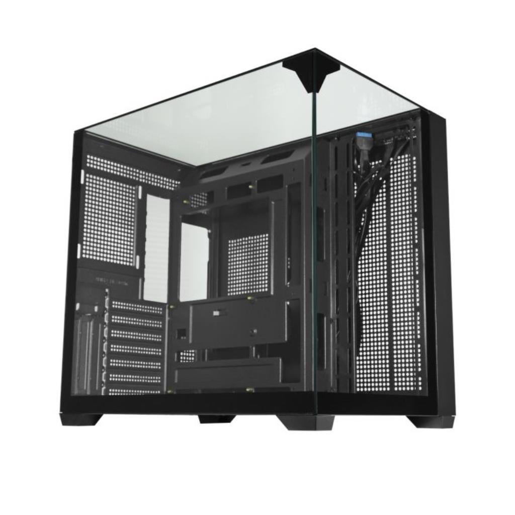 Gabinete Gamer K-Mex Aquário CG-01FD Mega Shark Preto ATX