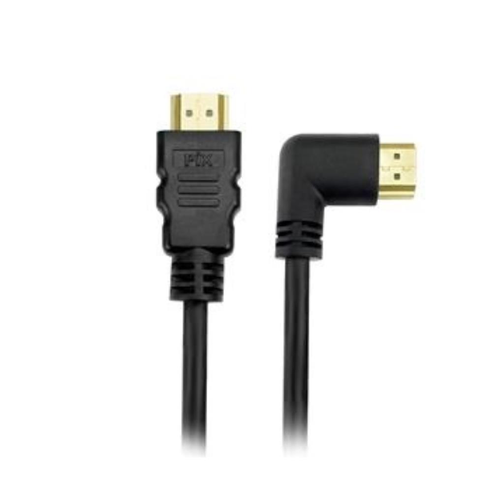 Cabo HDMI 2.0 4k 19 Pinos - Plug 90 Graus 2m PIX 018-3322