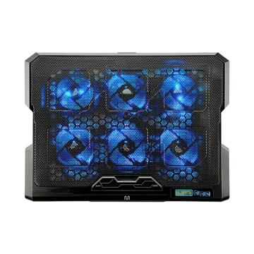Base p/ Notebook com 6 Coolers até 17" LED Azul USB AC282 Multilaser