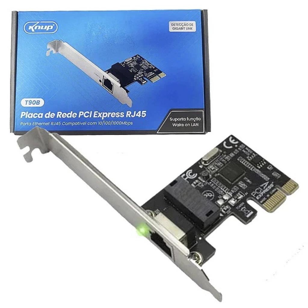Placa de Rede Knup PCI-E KP-T90B 10/100/1000mbps