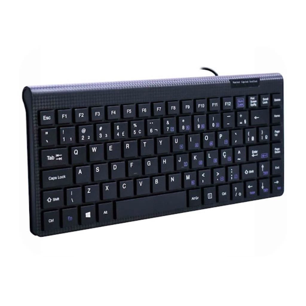 Teclado K-Mex Compacto KB-D428 USB Preto