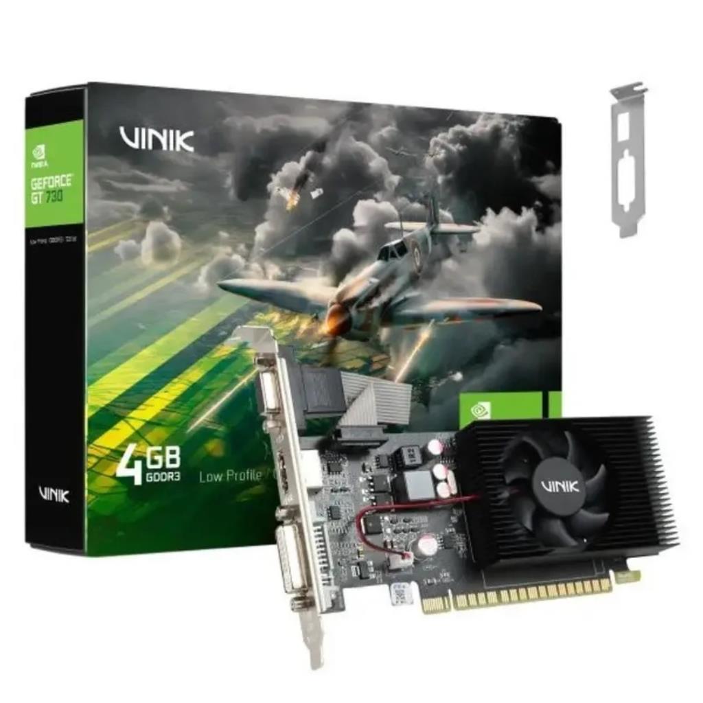 Placa de Vídeo Vinik GeForce GT 730 4Gb DDR3 128Bits GPUK7304GBLP0H2