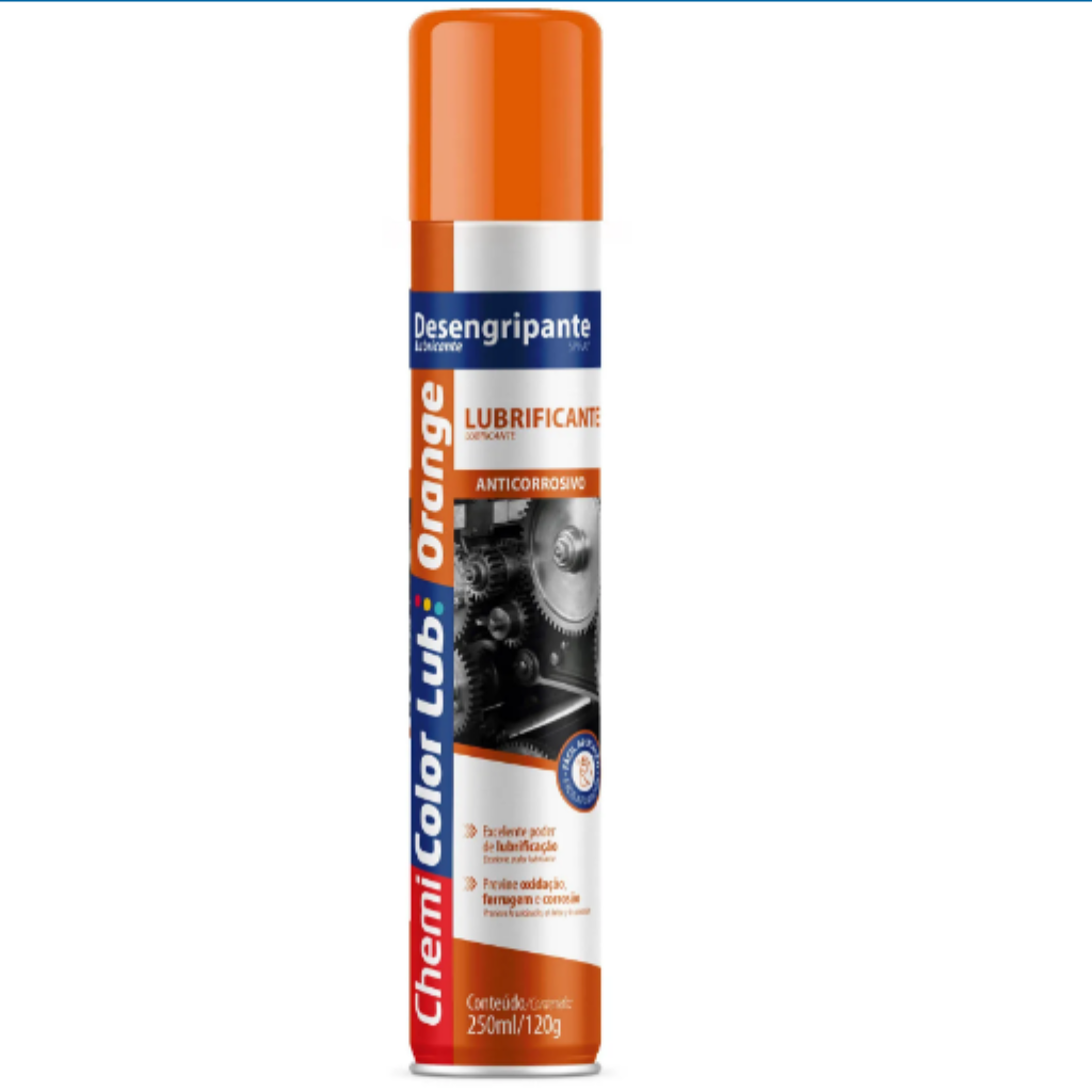 OLEO DESENGRIPANTE/LUBRIFICANTE ORANGE SPRAY 250ML/120G CHEMICOLOR
