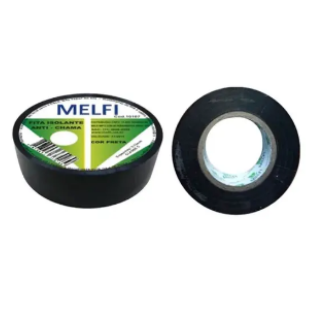 FITA ISOLANTE 18MMX10M PRETA MELFI