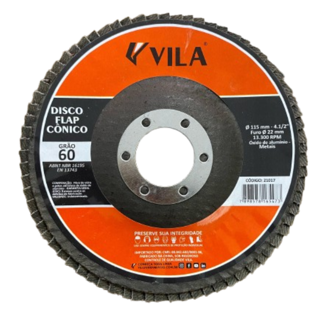 DISCO FLAP 4.1/2 115MM Gr 60 T29 VILA