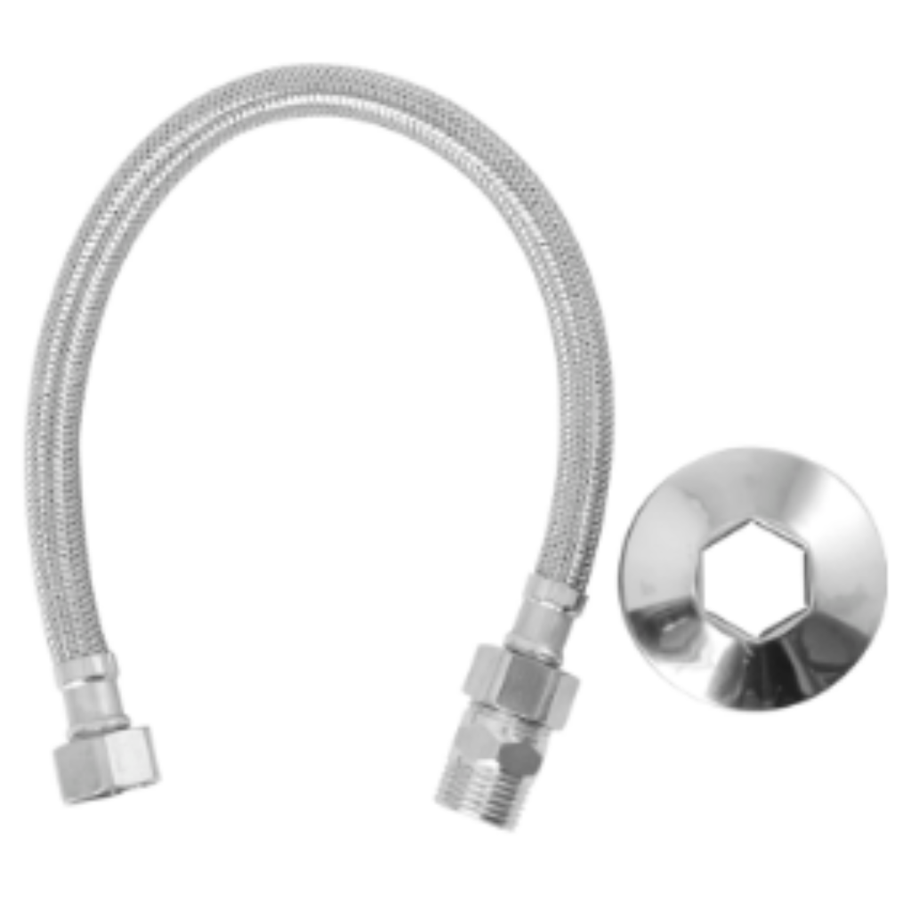 ENGATE FLEXIVEL ACO INOX 60CM VILA