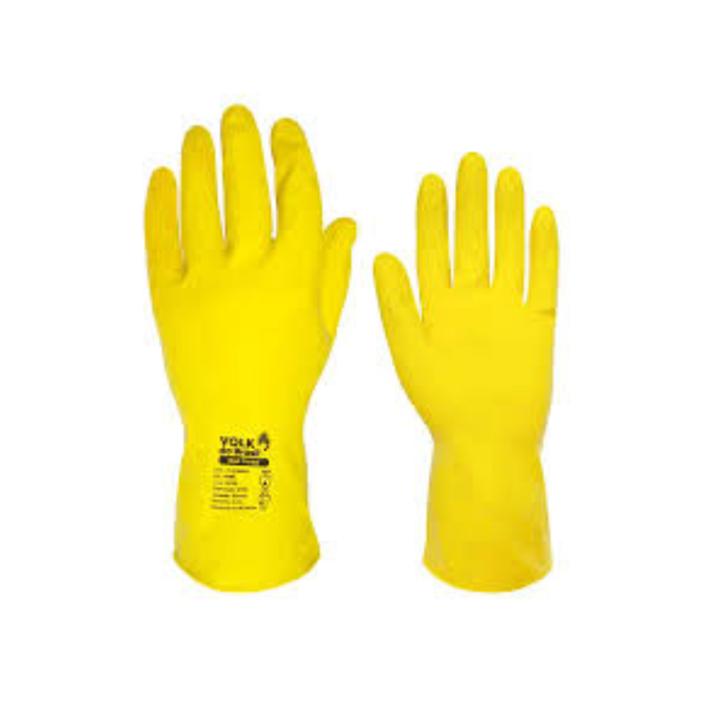 LUVA MULTIUSO VOLK LATEX AMARELA G