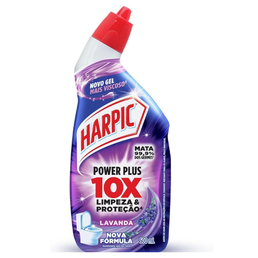 LIMPADOR SANIT HARPIC 10+ 500ML LAVANDA