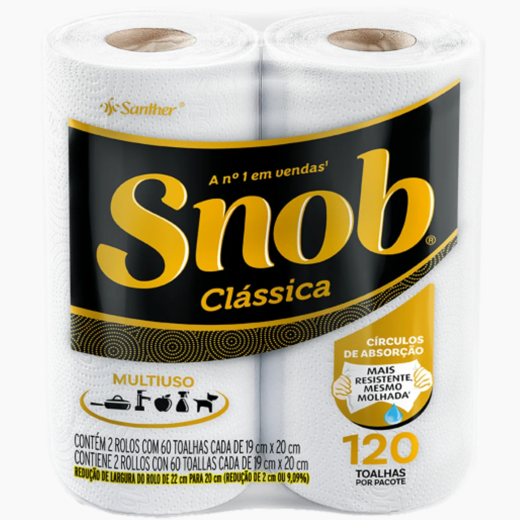 PAPEL TOALHA SNOB C120FLS