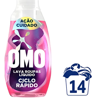 LAVA ROUPAS OMO CR 750ML ROSA